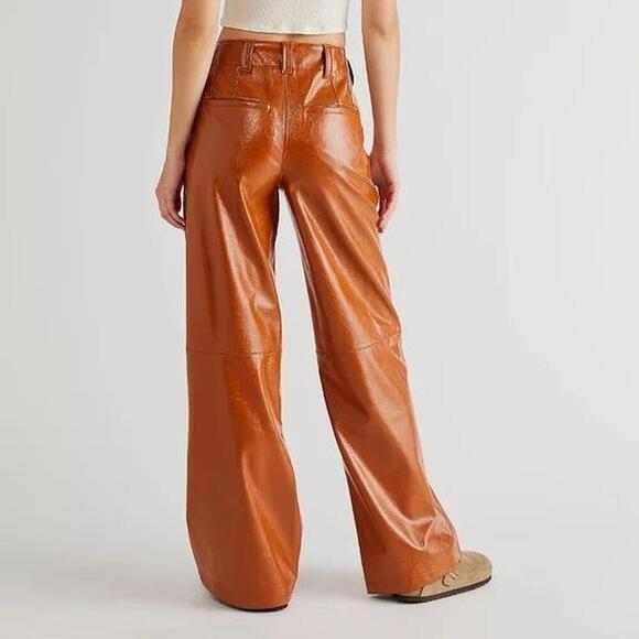 Free People Twin Flame Faux Leather Pant - Picture 2 of 5